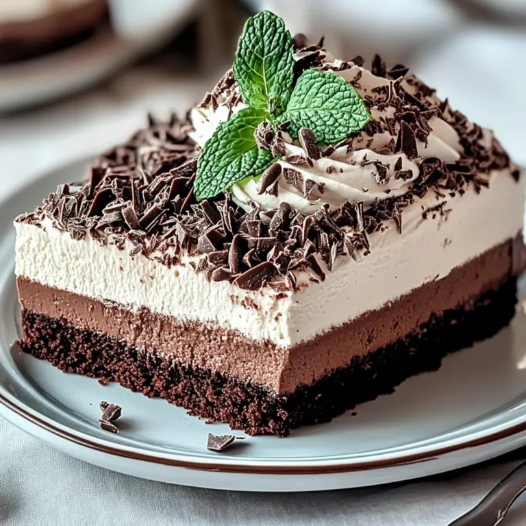 Mint Chocolate Mousse Cake