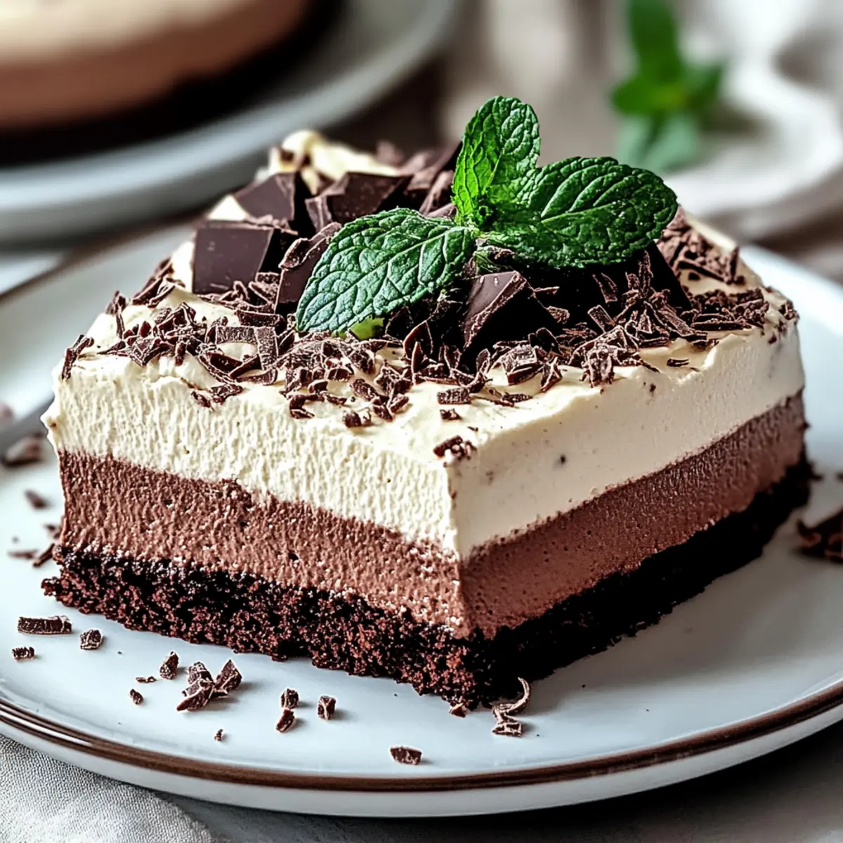 Mint Chocolate Mousse Cake