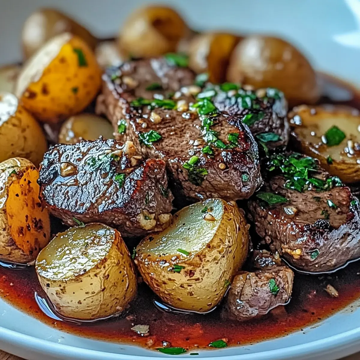 Garlic Butter Steak & Potato Skillet