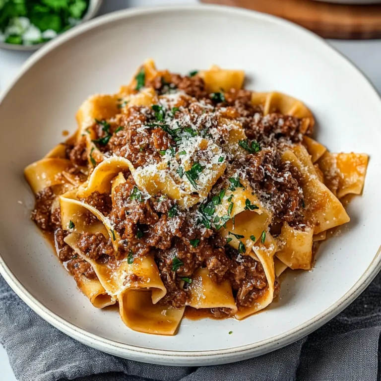 Shredded Beef Ragu with Pappardelle
