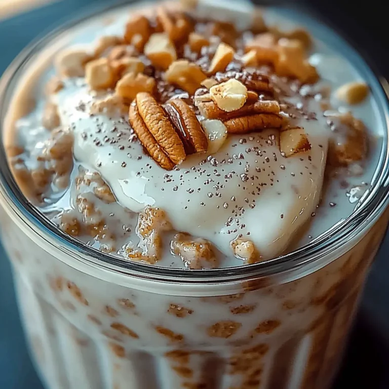 High-Protein Cinnamon Roll Overnight Oats