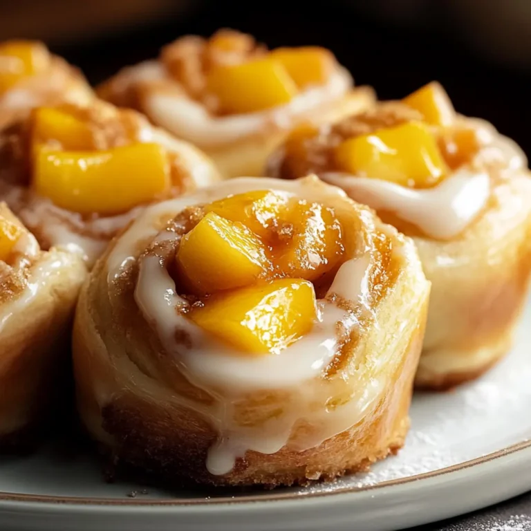 Peach Cobbler Rolls