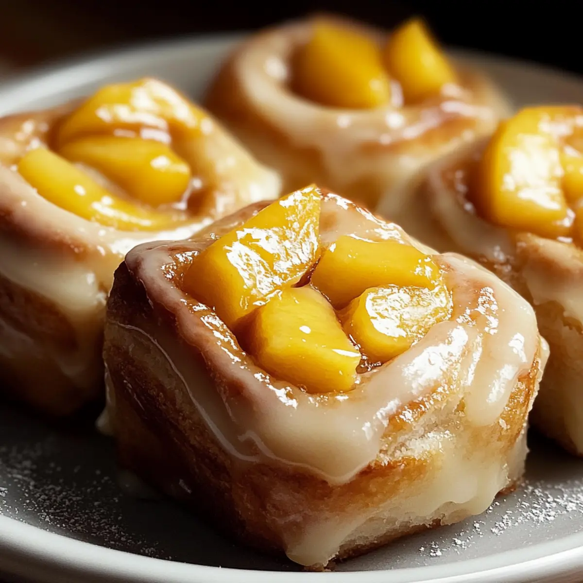 Peach Cobbler Rolls