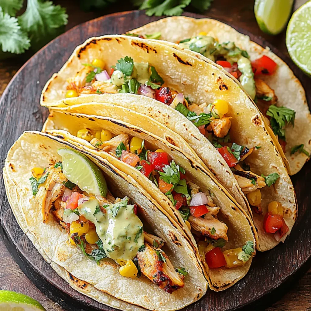 Baked Chicken Tacos