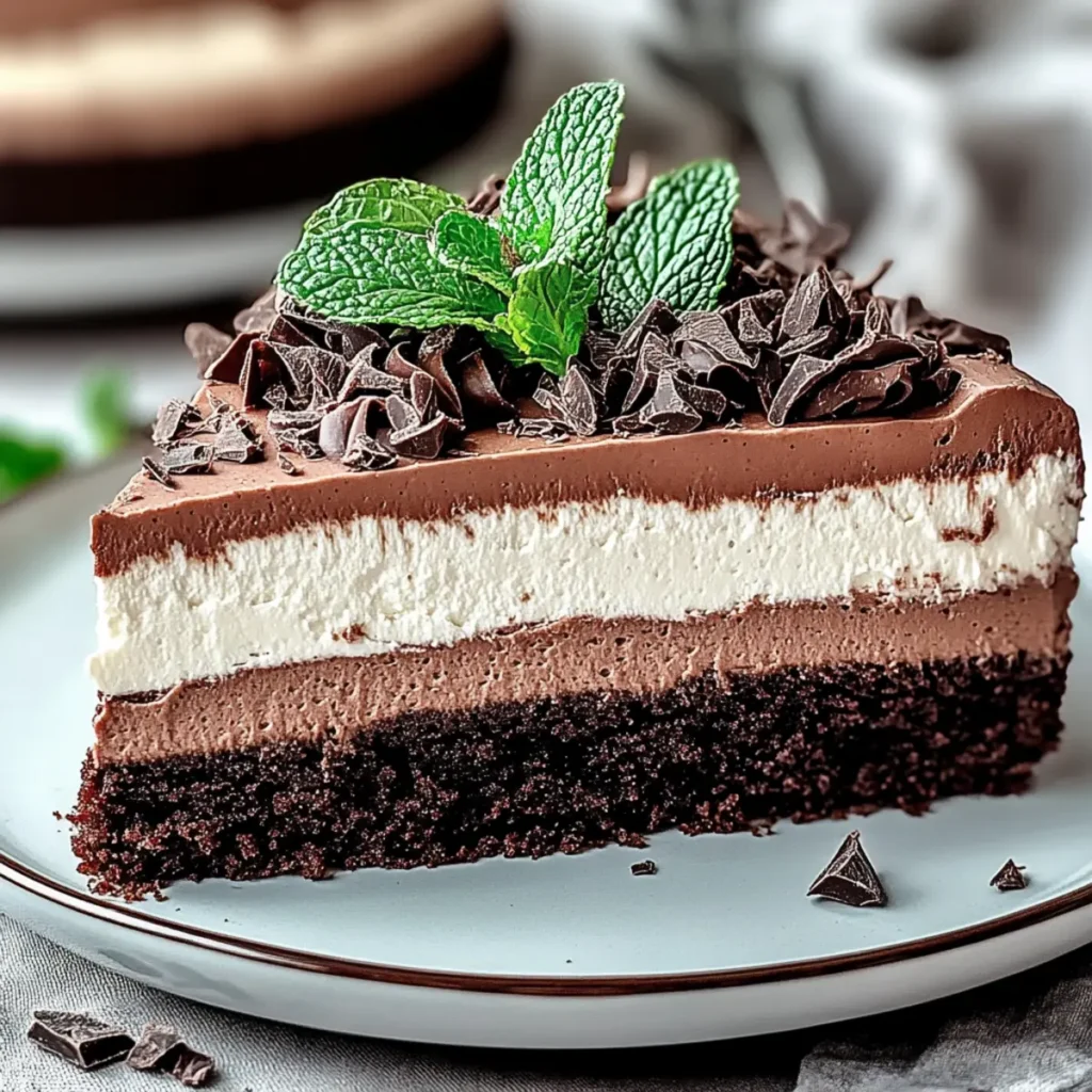 Mint Chocolate Mousse Cake