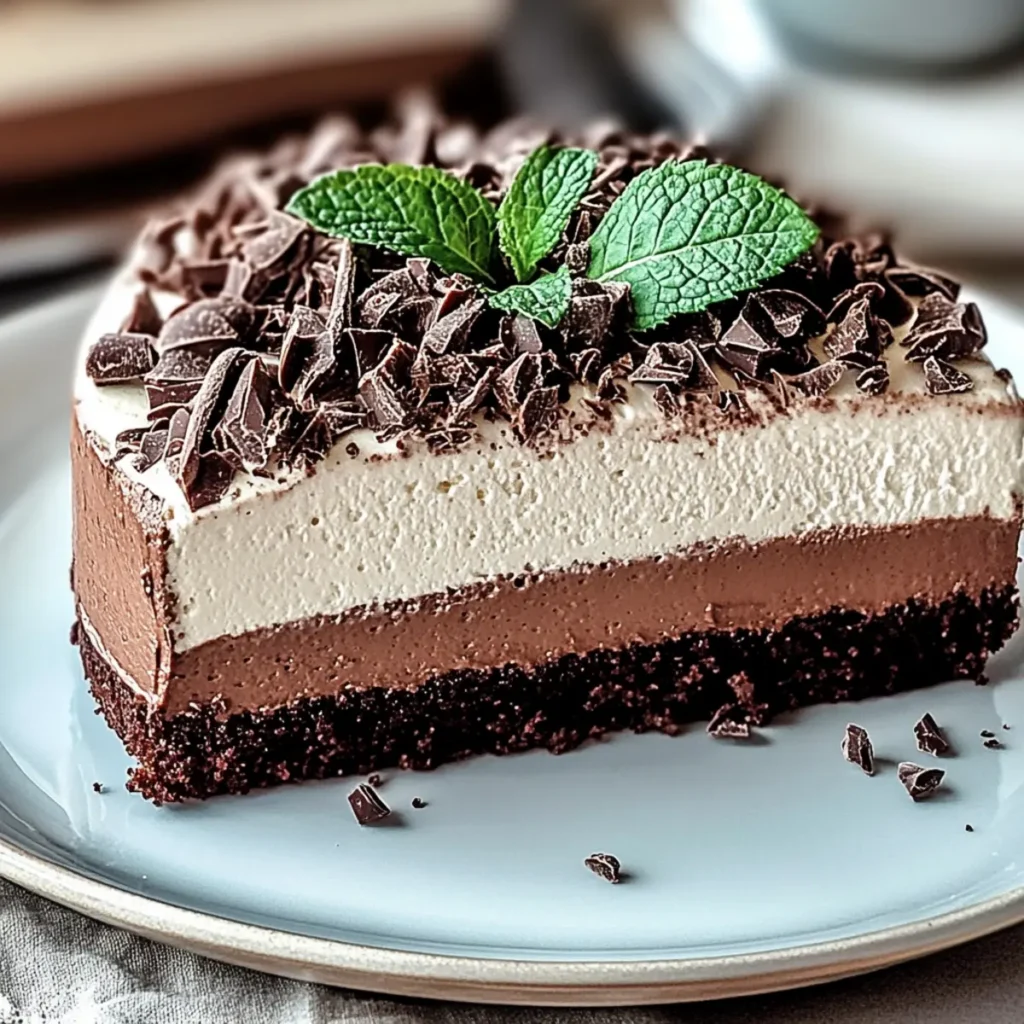 Mint Chocolate Mousse Cake