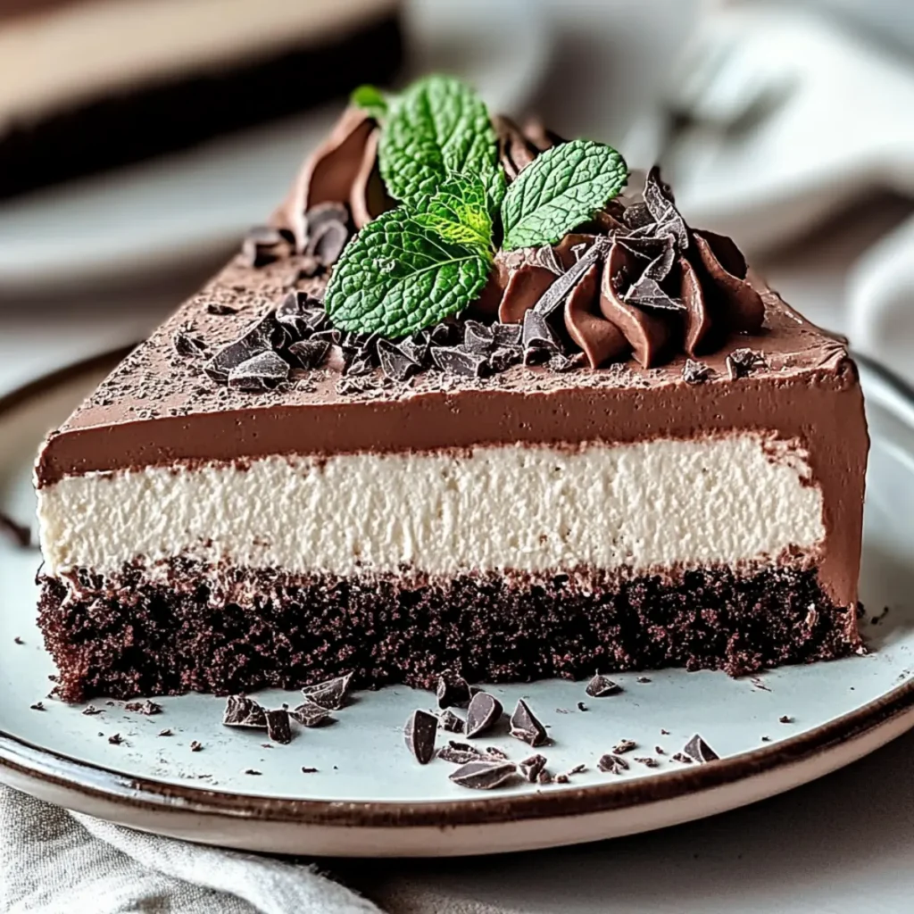 Mint Chocolate Mousse Cake