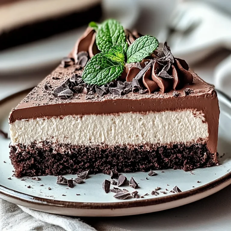 Mint Chocolate Mousse Cake