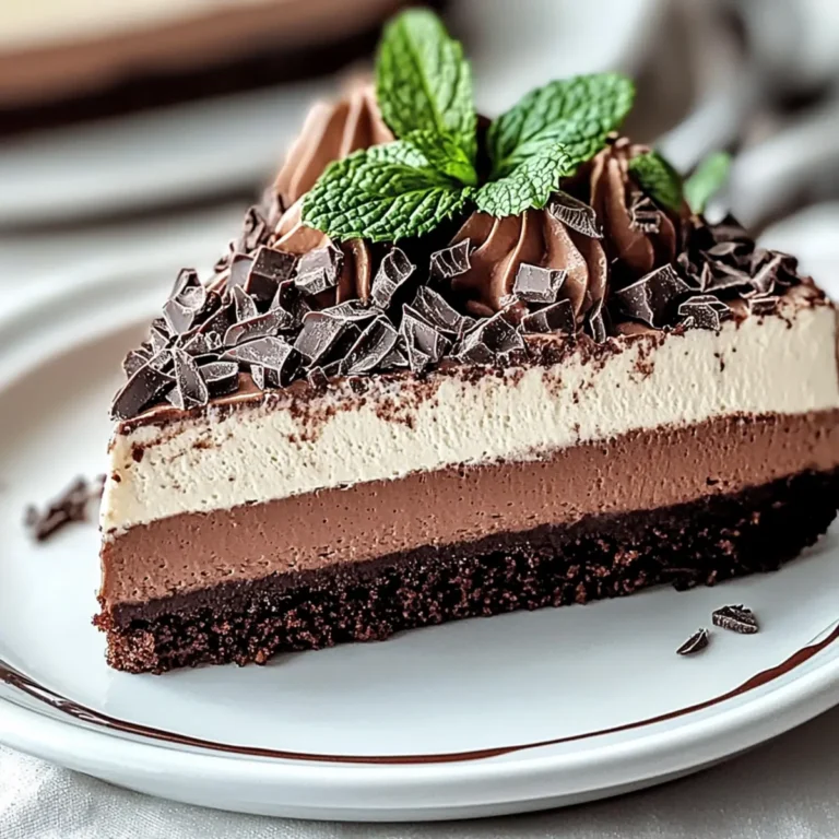 Mint Chocolate Mousse Cake