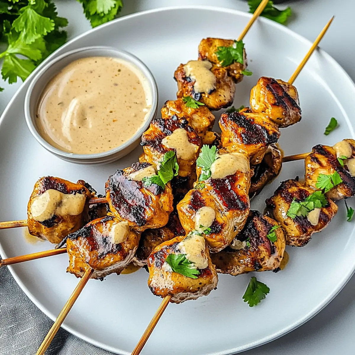 Delicious Satay Chicken Skewers Recipe