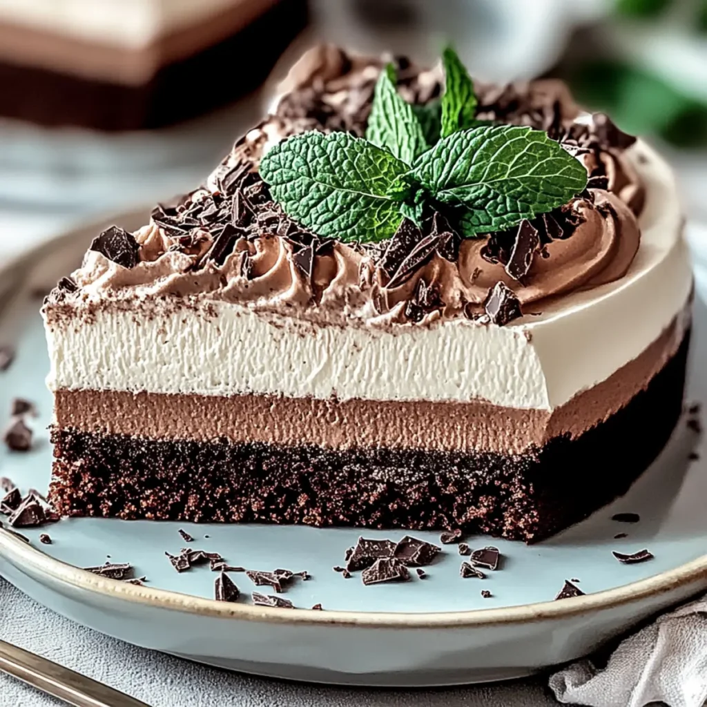 Mint Chocolate Mousse Cake