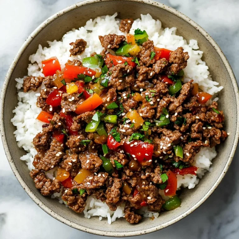 Beef and Pepper Rice Bowls: Hearty and Flavorful Delight