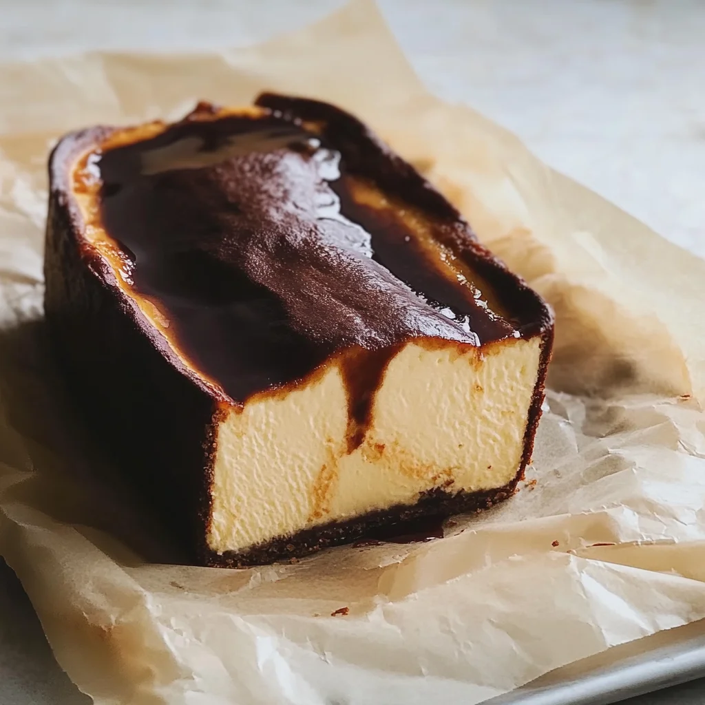 Burnt Basque Cheesecake in a Loaf Pan: Creamy Delight