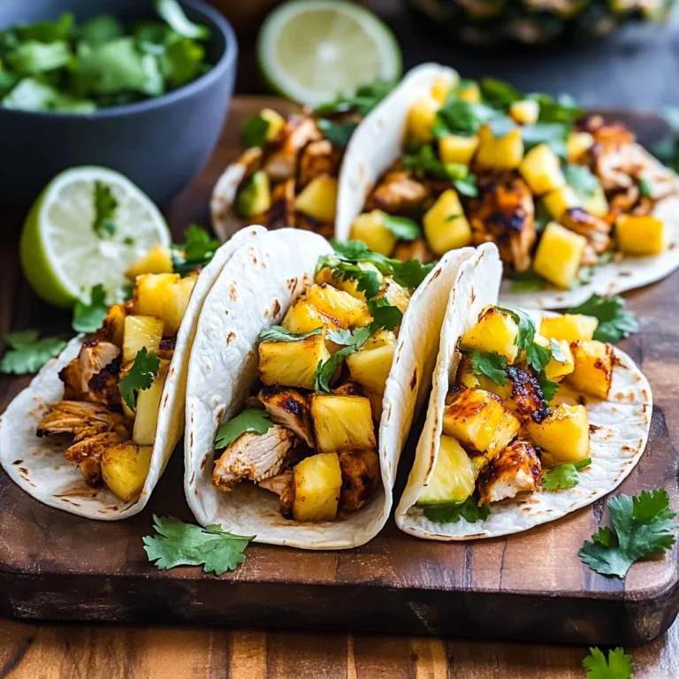 Chipotle Pineapple Chicken Tacos Recipe: Sweet & Spicy De…
