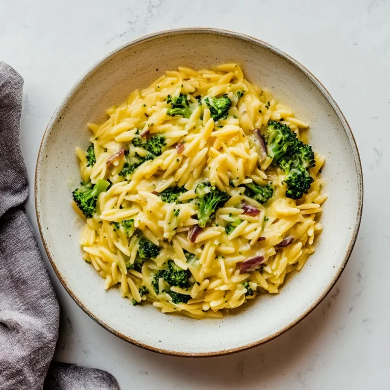 Creamy One-Pot Broccoli Cheddar Orzo: Comfort in a Bowl