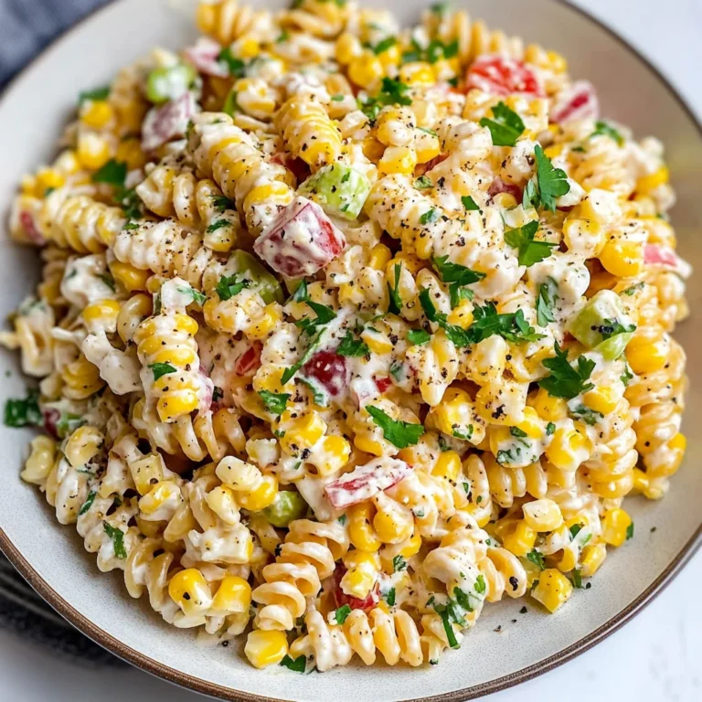 Creamy Street Corn Pasta Salad: A Flavorful Twist