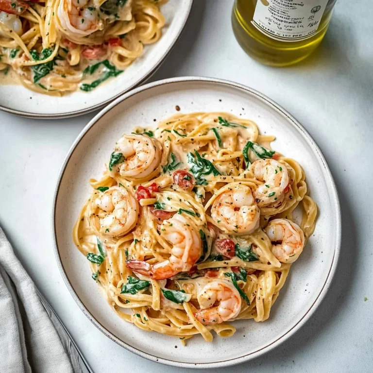 Creamy Tuscan shrimp linguine: A Cozy Dinner Delight
