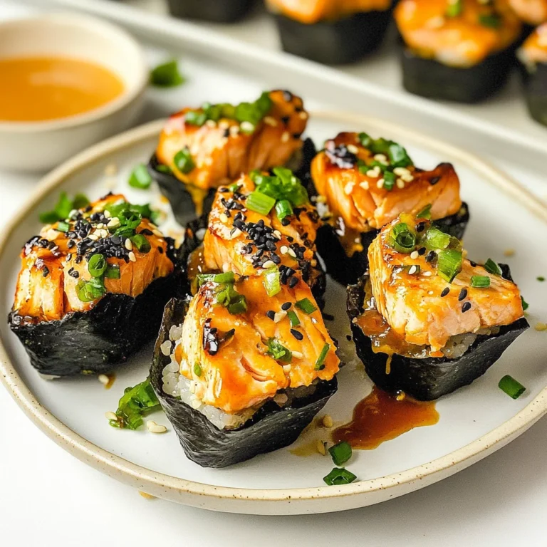 Easy Baked Salmon Sushi Cups: Your New Favorite Treat