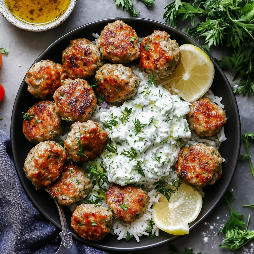 Greek Turkey Meatballs with Tzatziki: Juicy Delight at Home