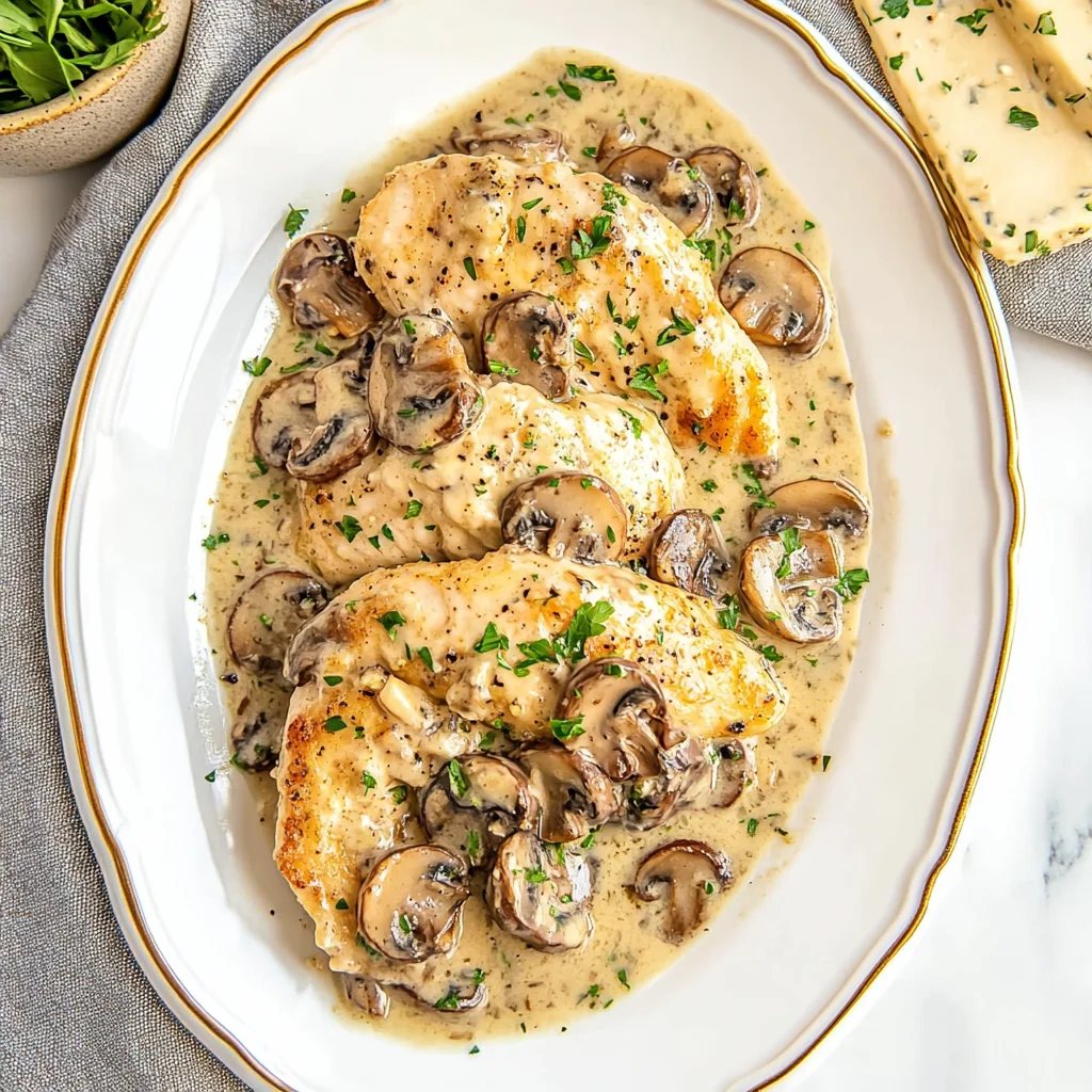 Mushroom Asiago Chicken: A Cozy Dinner Delight