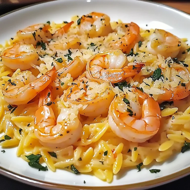 One Pan Parmesan Orzo with Shrimp: Creamy & Irresistible
