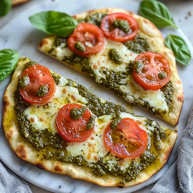 Pesto Flatbread Pizza: Fresh and Flavorful Delight