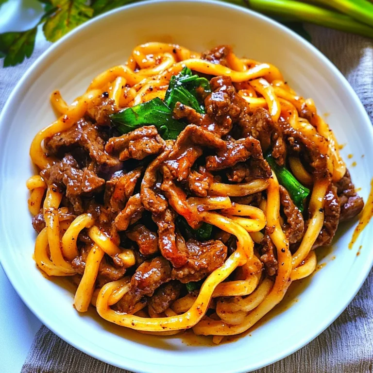 Quick and Flavorful Beef Black Pepper Udon: Taste Explosion!