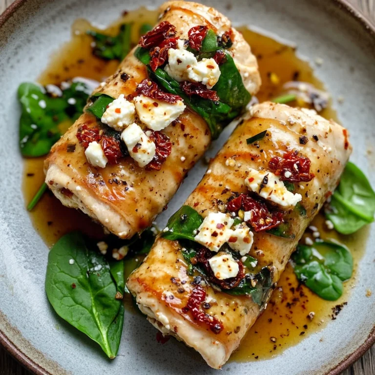 Rolled Up Chicken with Feta: A Flavorful Delight