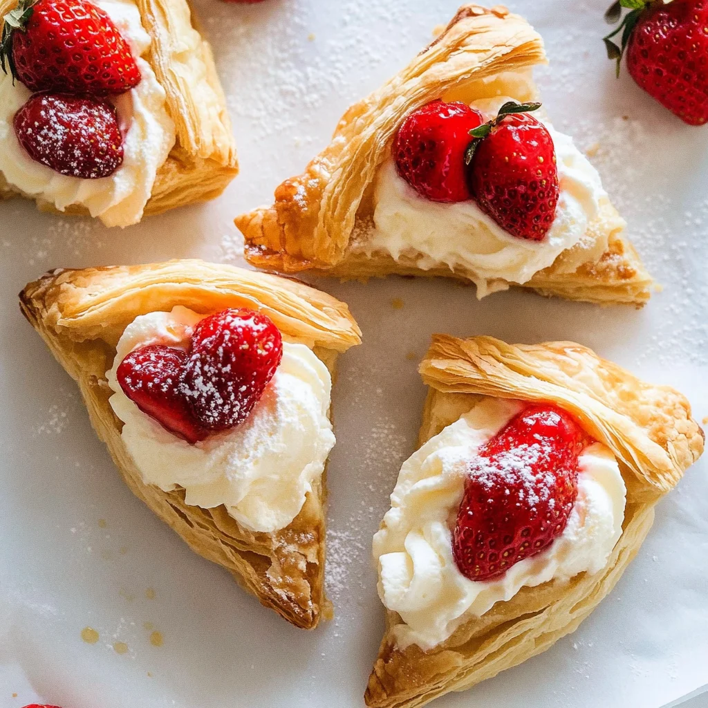 Strawberries and Cream Puff Pastries: A Delightful Treat