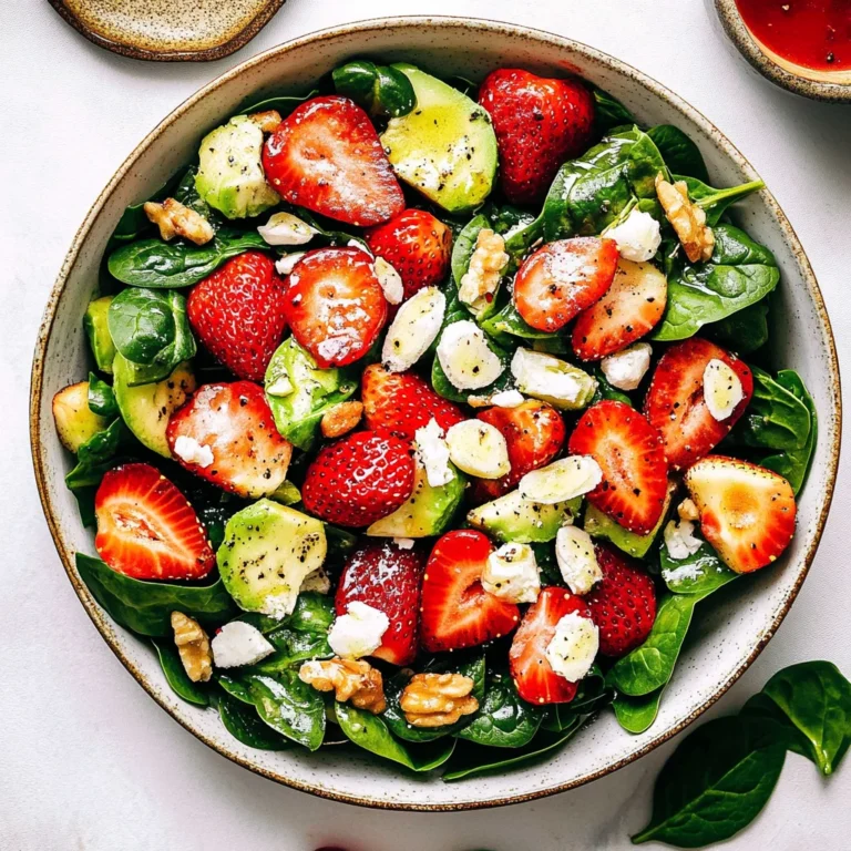 Strawberry Spinach Salad: Refreshingly Sweet Delight