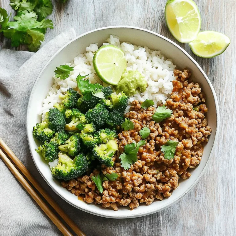 Sweet and Spicy Ground Turkey & Broccoli Bowls: Incredibl…