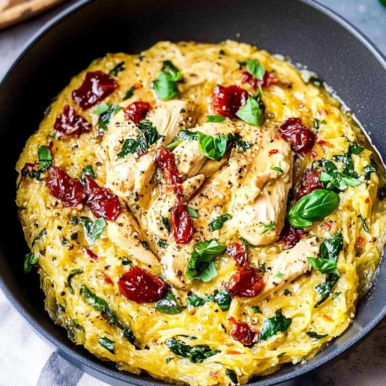 Tuscan Chicken and Spaghetti Squash Recipe: Lighter Comfo…