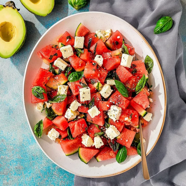 Watermelon Basil Feta Salad: Refreshingly Delicious Summe…