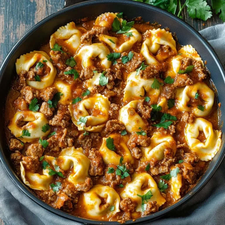 Beef Enchilada Tortellini: Cozy & Flavorful Delight