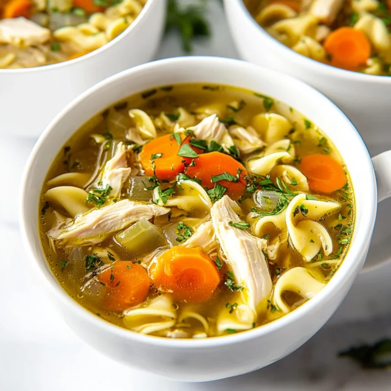 Best Chicken Noodle Soup with Egg Noodles: Cozy Delight