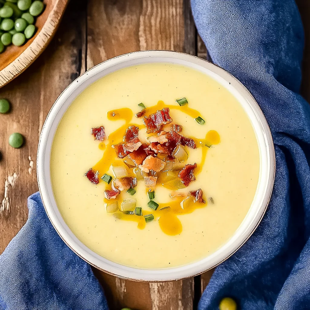 Cheddar & Gouda Apple Soup with Candied Maple Bacon: Irre…