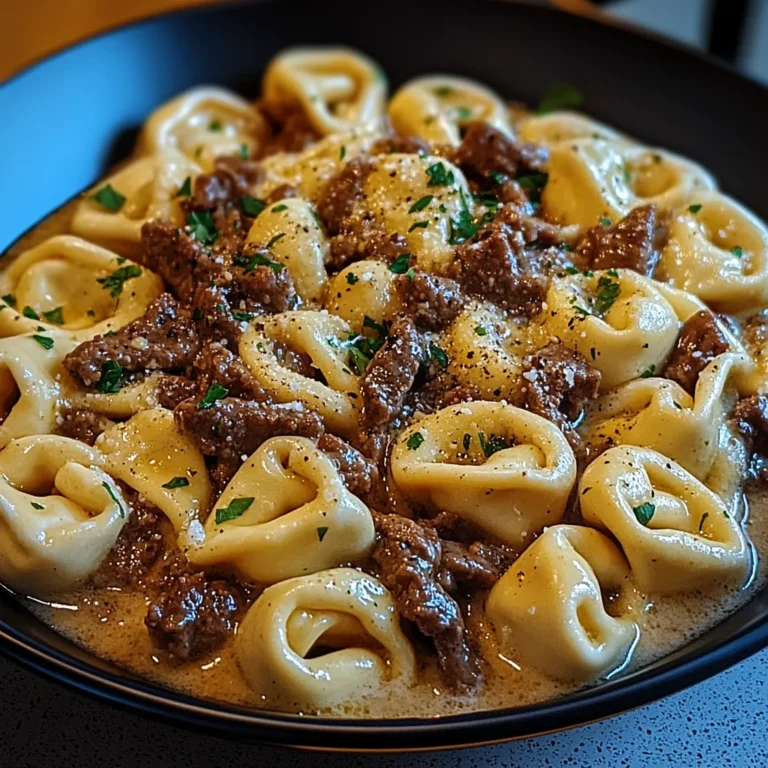 Cheesesteak Tortellini in Rich Provolone Sauce: Comfort R…
