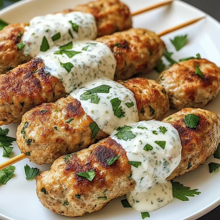 Chicken Kofta with Garlic Yogurt Sauce Recipe: A Must-Try!