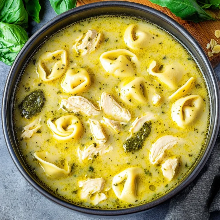 Chicken Pesto Tortellini Soup: Cozy Comfort in a Bowl