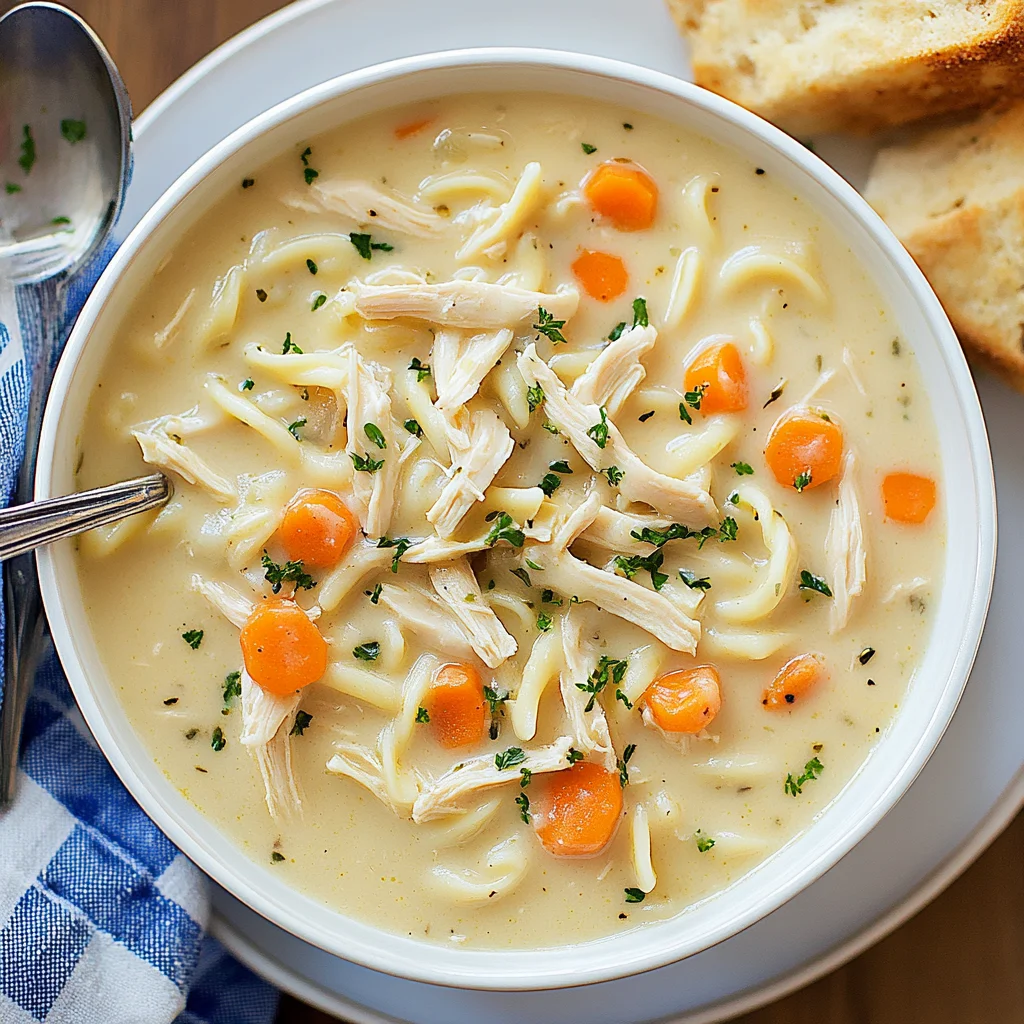 Creamy Chicken Noodle Soup Recipe: Cozy Comfort at Home