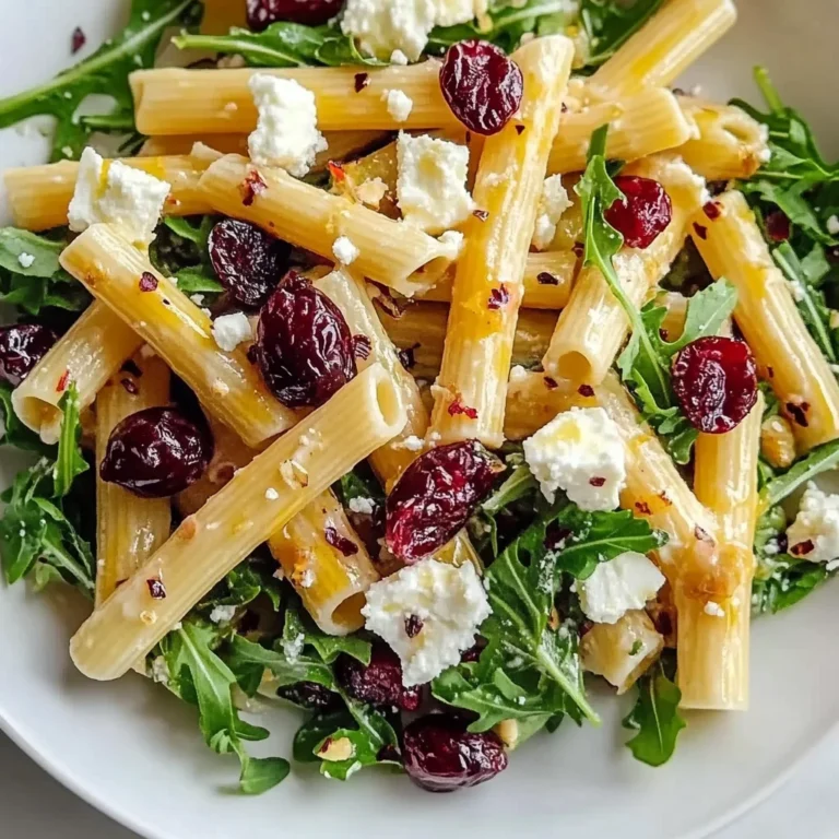 Feta & Cranberry Rigatoni Salad with Lemon Vinaigrette: F…