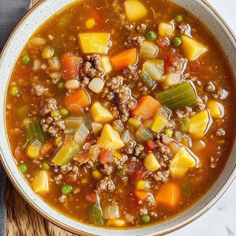 Hamburger Soup: Cozy Comfort in Every Spoonful