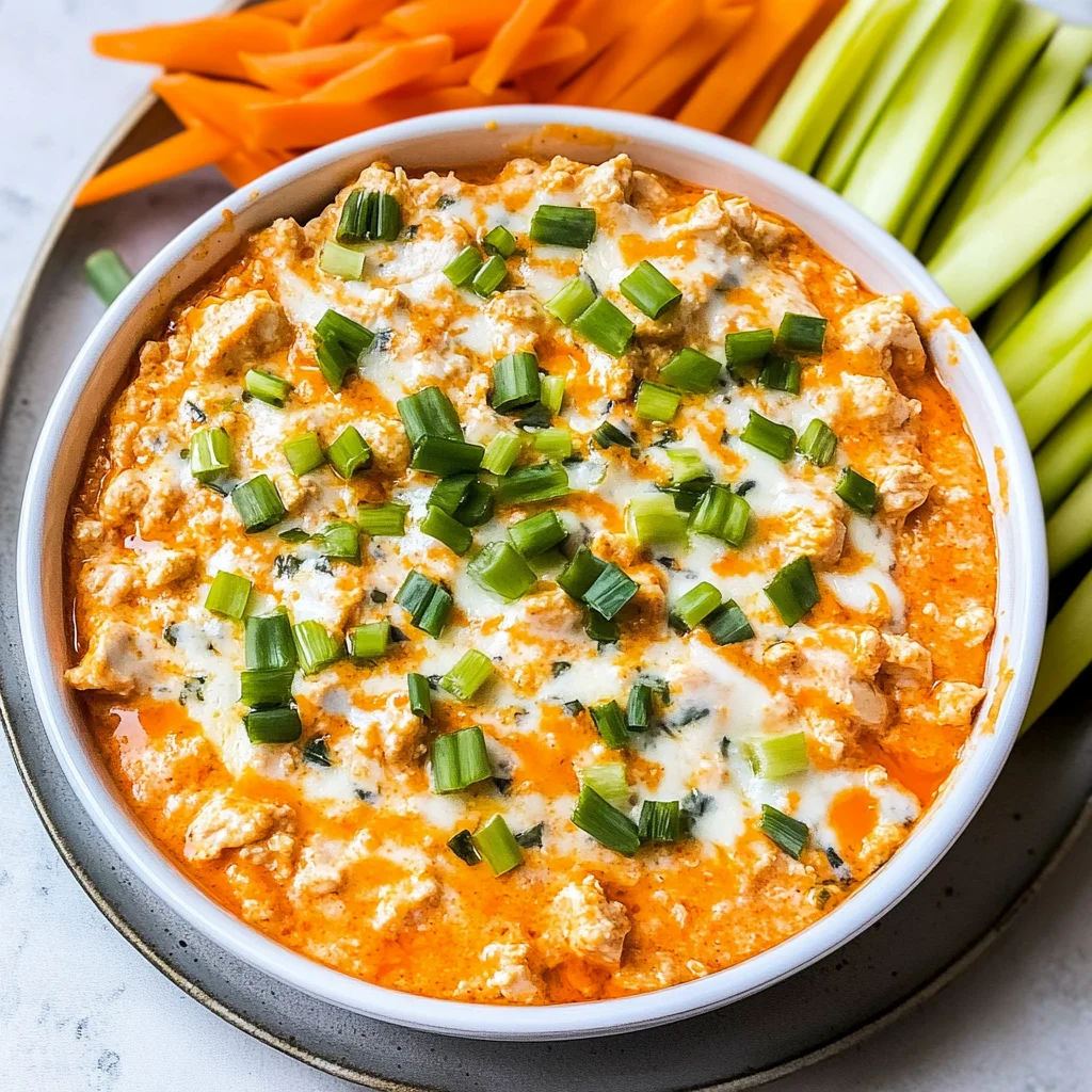Healthy Cottage Cheese Buffalo Chicken Dip: Guilt-Free In…