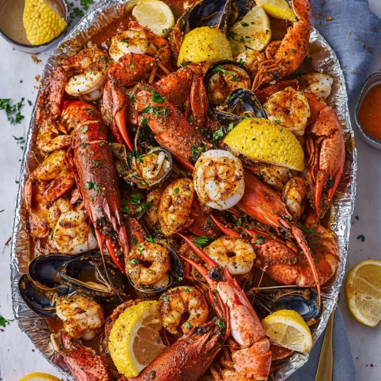 Homemade Cajun Seafood Boil Recipe with Spicy Garlic Butt…