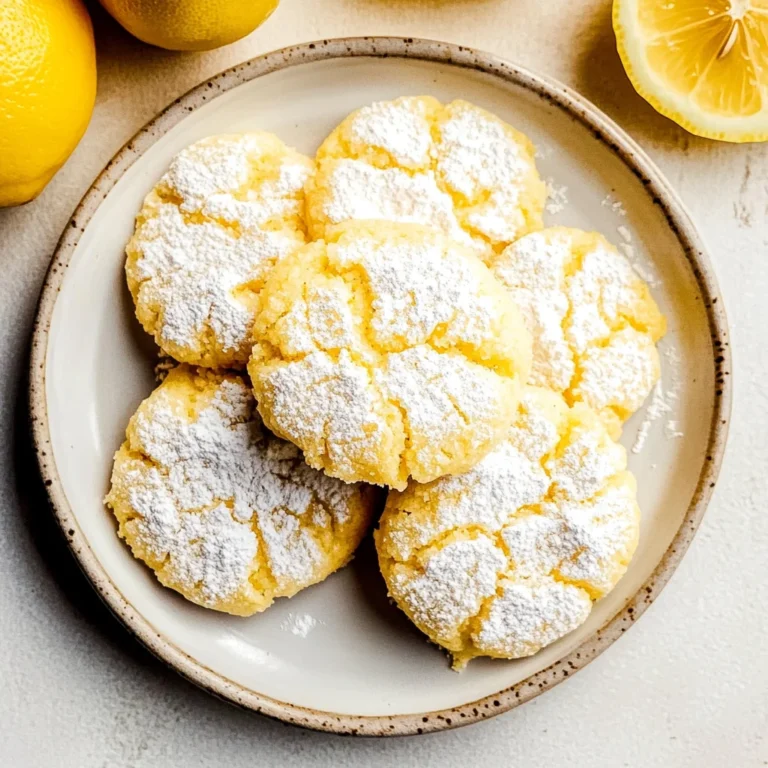 Lemon Crinkle Cookies: Sunshine in Every Bite