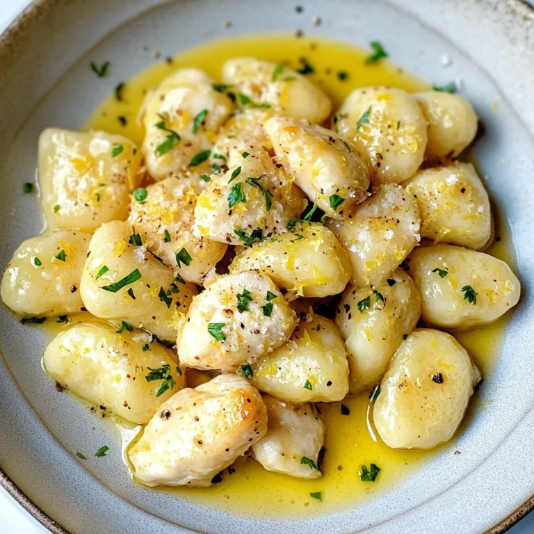 Lemon Gnocchi With Chicken: A Zesty Delight Awaits