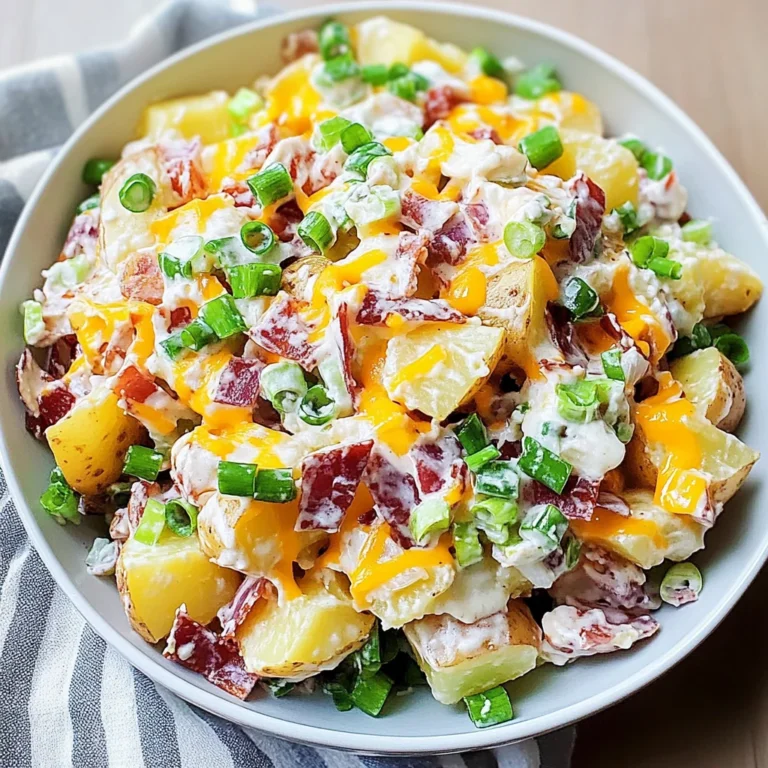 Loaded Baked Potato Salad: Creamy and Irresistibly Delicious