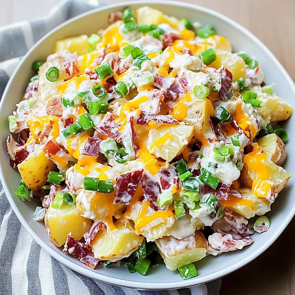 Loaded Baked Potato Salad: Creamy and Irresistibly Delicious