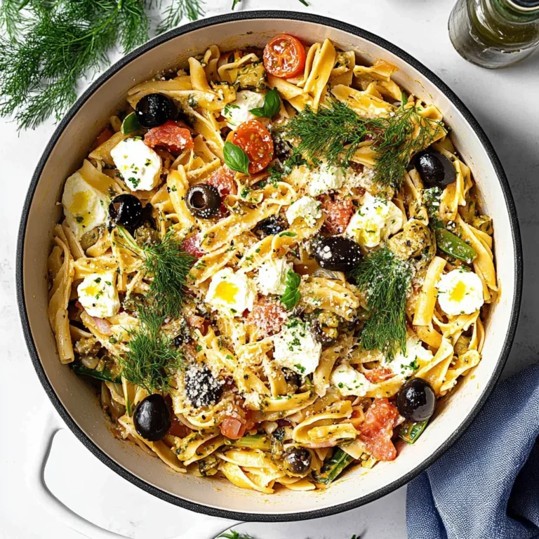 Mediterranean One Pot Pasta: A Flavorful Culinary Escape