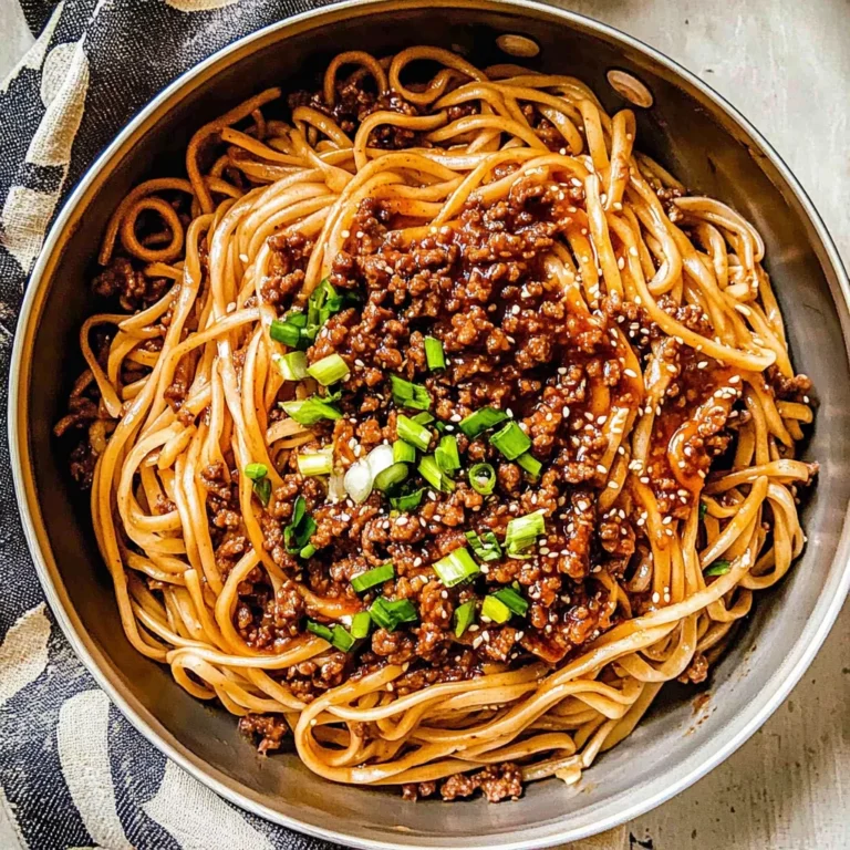 Mongolian Ground Beef Noodles: Savory and Satisfying Delight
